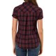 thumbnail image 3 of INSPIRE CHIC Camisas de Cuadros para Mujer Cuello en Punta Blusas Abotonadas Rojo Negro XL, 3 of 7