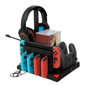 Total Upgrate - Base Cargador Soporte Vertical Para Nintendo Switch 9 En 1