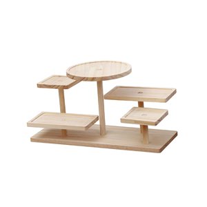 Bothyi - Soporte De Madera Para Tartas, Postres, Para Cumpleaños, Escritorio, Estatuilla, Artesanía, 38 Cm