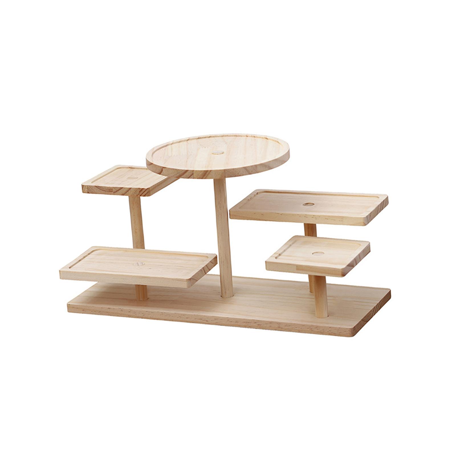Bothyi - Soporte De Madera Para Tartas, Postres, Para Cumpleaños, Escritorio, Estatuilla, Artesanía, 38 Cm