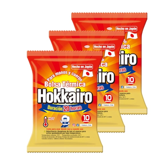 PACK X3 (30 Uni) Bolsa Térmica Hokkairo