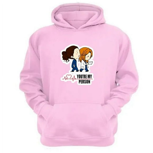 Polerón Canguro Grey´S Anatomy Rosa Talla L Unisex