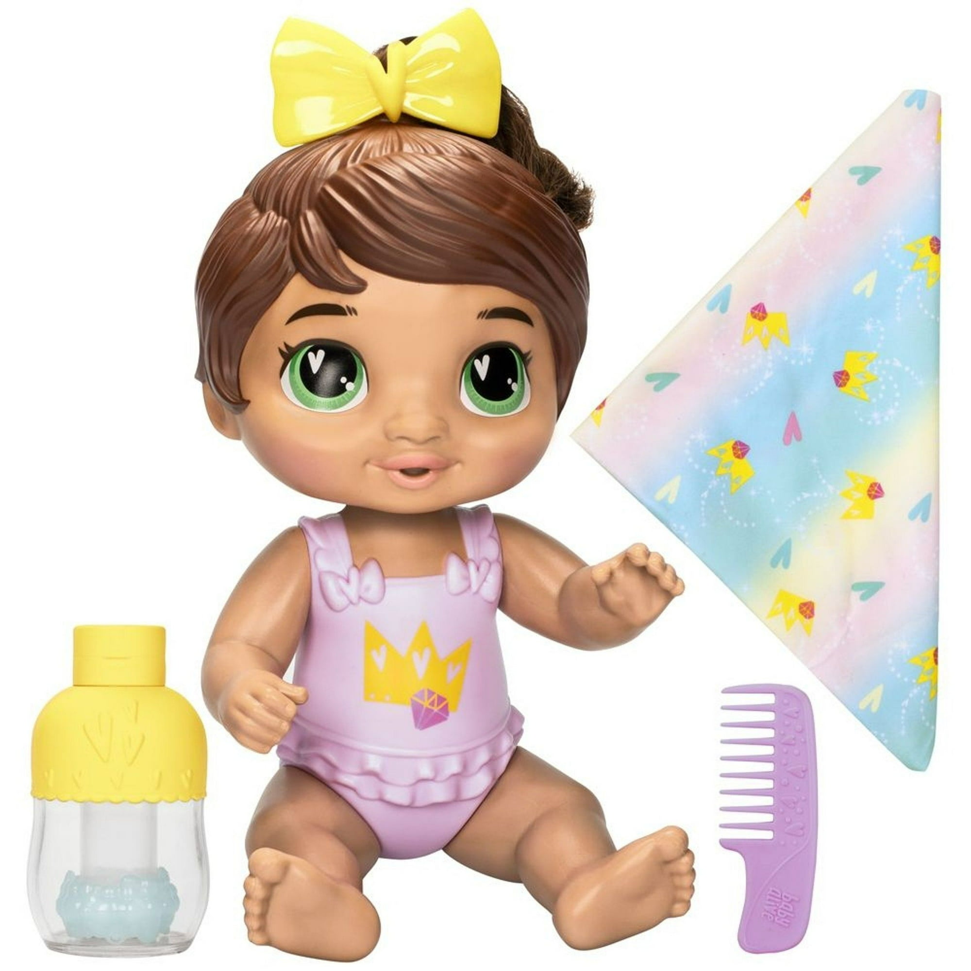 Muñeca Baby Alive Sophia Burbujas Relajantes Pelo Castaño
