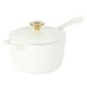 thumbnail image 1 of Sartén Crock-Pot de hierro fundido esmaltado de 3 litros con tapa de lino mate, 1 of 3