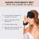 thumbnail image 3 of Eye Mask Kitsch Lavender Satin Sleep Mask Black, 3 of 7