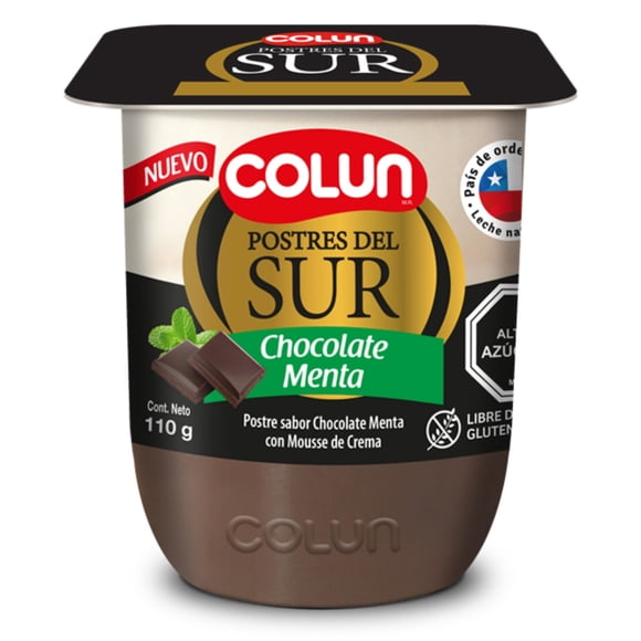 Postre del Sur Sabor Chocolate Menta Pote, 110 g