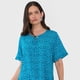 thumbnail image 3 of Blusa Mujer Manga Corta Detalle Print Turquesa Corona, 3 of 5