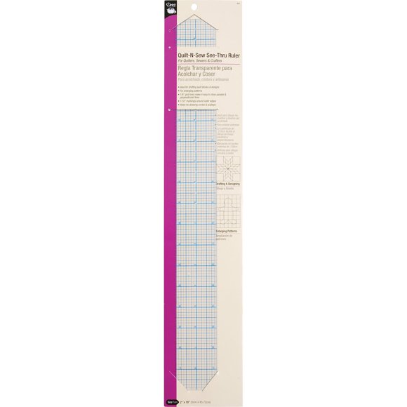 Regla Dritz de plástico flexible transparente 5 cm x 46 cm