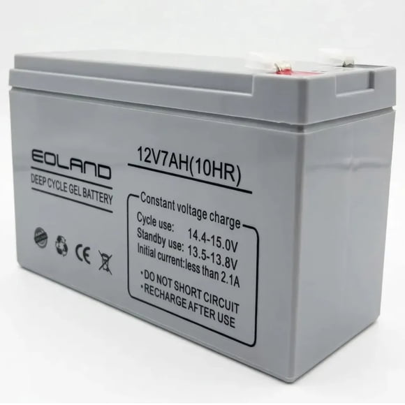 Batería Ciclo Profundo Gel Recargable 12v 7ah Ups Sistemas Seguridad Emergencia para Juguetes, Luces y Herramientas Energía Continua