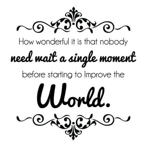 Decomural Improve The World Inspirational WS-42949