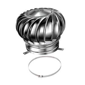 Magideal - Ventilador De Techo Ventilación De Techo Ventilación Eólica Reemplaza Turbinas Eólicas Fácil De Instalar Ventilación De Aire De Ático Para Jardín Casa Estilo B