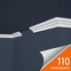thumbnail image 1 of Cornisa E6 33 x 32mm x 2mt xPS Caja 110 unidades, 1 of 3