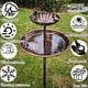 thumbnail image 2 of Bañera para pájaros JOYBEE HOME&GARDEN de metal con doble estaca, 97 cm, 2 of 9