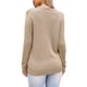 thumbnail image 3 of Suéter Casual de Mujer INSPIRE CHIC Cuello Redondo Calado Otoño Invierno Suéter Suelto M Caqui, 3 of 6