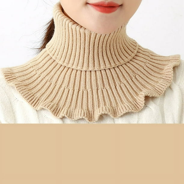 Stay Warm This Winter: Women's Knitted Neck Scarf with UV Protection!