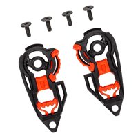 Ioensy - 2X Visera Para Casco De Motocicleta, Conjunto De Placa Base De Engranaje, Herramienta De Base De Engranaje De Escudo