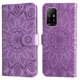 thumbnail image 1 of Funda tipo cartera FOXDOCK para OPPO Reno 5Z 5G , diseño girasol en relieve, cuero PU, cierre magnético, soporte y tarjetero, 1 of 5