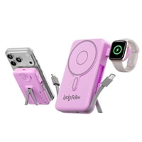 Cargador Portátil Luckyfellow Inalámbrico De 10000 Mah Con Soporte Iwatch