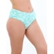 thumbnail image 1 of Bikini calzón tanga drapeado estampado verde Talla XL, 1 of 4