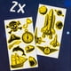 thumbnail image 2 of Set de Tatuajes Glow in The Dark Azul Moxy, 2 of 3