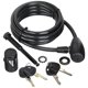thumbnail image 1 of Candado Hollywood Racks 1/2-13 TPI negro con cable, 1 of 1