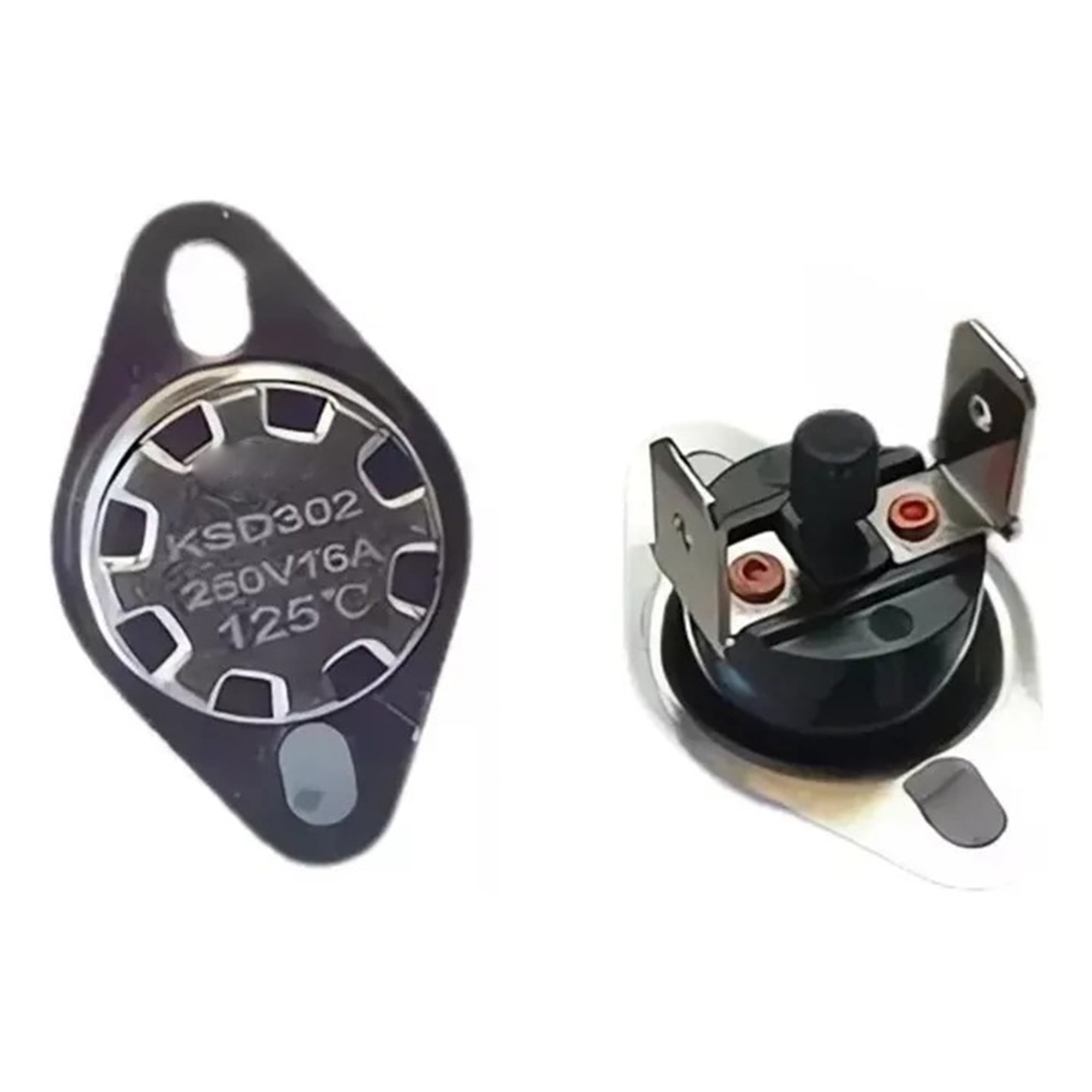 Genérica - 2pcs Termostatos Compatible Mabe 65 Y 125 Grados Secadoras Compatible Con Mabe, Daewoo, Electrolux, Winia, Fensa, Etc.