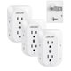 thumbnail image 1 of Power Strip LENCENT, toma de tierra de 2 a 3 clavijas, x6, 1 of 8