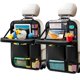 thumbnail image 1 of Organizador Zecirl para asientos traseros de coche, paquete de 2 con bandeja de mesa plegable, 1 of 9