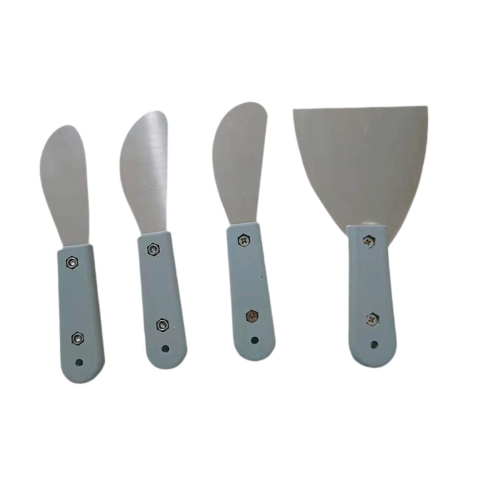 Magideal - 4 Aplicadores De Masilla Para Juntas, Espátulas, Herramientas Prácticas Para Acabado De Juntas, Esparcidores De Masilla De Metal Para Zócalos Y Ventan