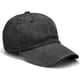 thumbnail image 4 of Gorra de béisbol lavada, de algodón vaquero desgastado, ajustable, estilo polo, unisex, 4 of 7