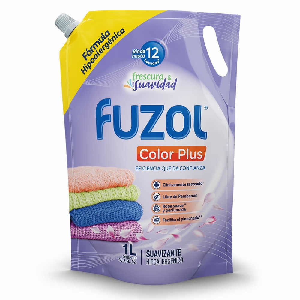 Suavizante Líquido Color Plus Doypack 1 L Fuzol