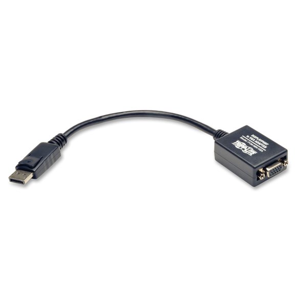 Adaptador de vídeo Tripp Lite DisplayPort a VGA (M/F) 15 cm negro