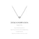 thumbnail image 2 of Collar HESHPAWS S925 Sterling Silver Doble Faz Corazón con Zirconia 5A Plateado, 2 of 3