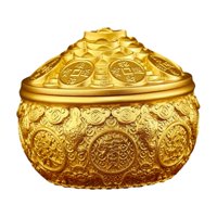 Magideal - Cuenco Del Tesoro Feng Shui, Cuenco Chino De , Cuenco Cornucopia De Latón Con Decoración Feng Shui, Para Decoración De Escritorio De 4 Pulgadas