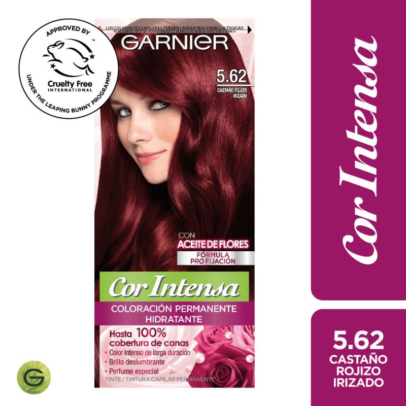 Coloración Cabello 5.62 Castaño Rojizo Irizado Cor Intensa Garnier