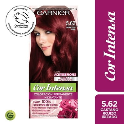 Coloración Cabello 5.62 Castaño Rojizo Irizado Cor Intensa Garnier