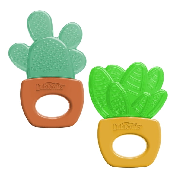 Refrigerante Teether Dr. Brown's AquaCool lleno de agua, paquete de 3 m+, 2 unidades