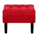 thumbnail image 1 of Pouf Wood 1c Felpa 00 Rojo, 1 of 4