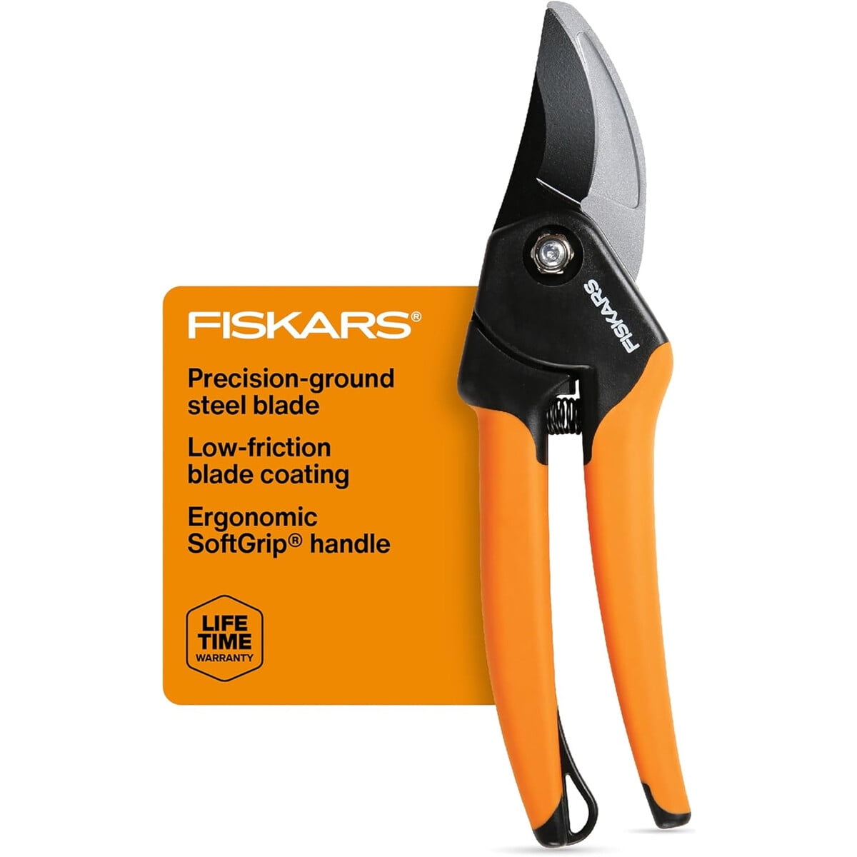 Fiskars - Tijera De Podar Bypass 5 6in Softgrip Acero