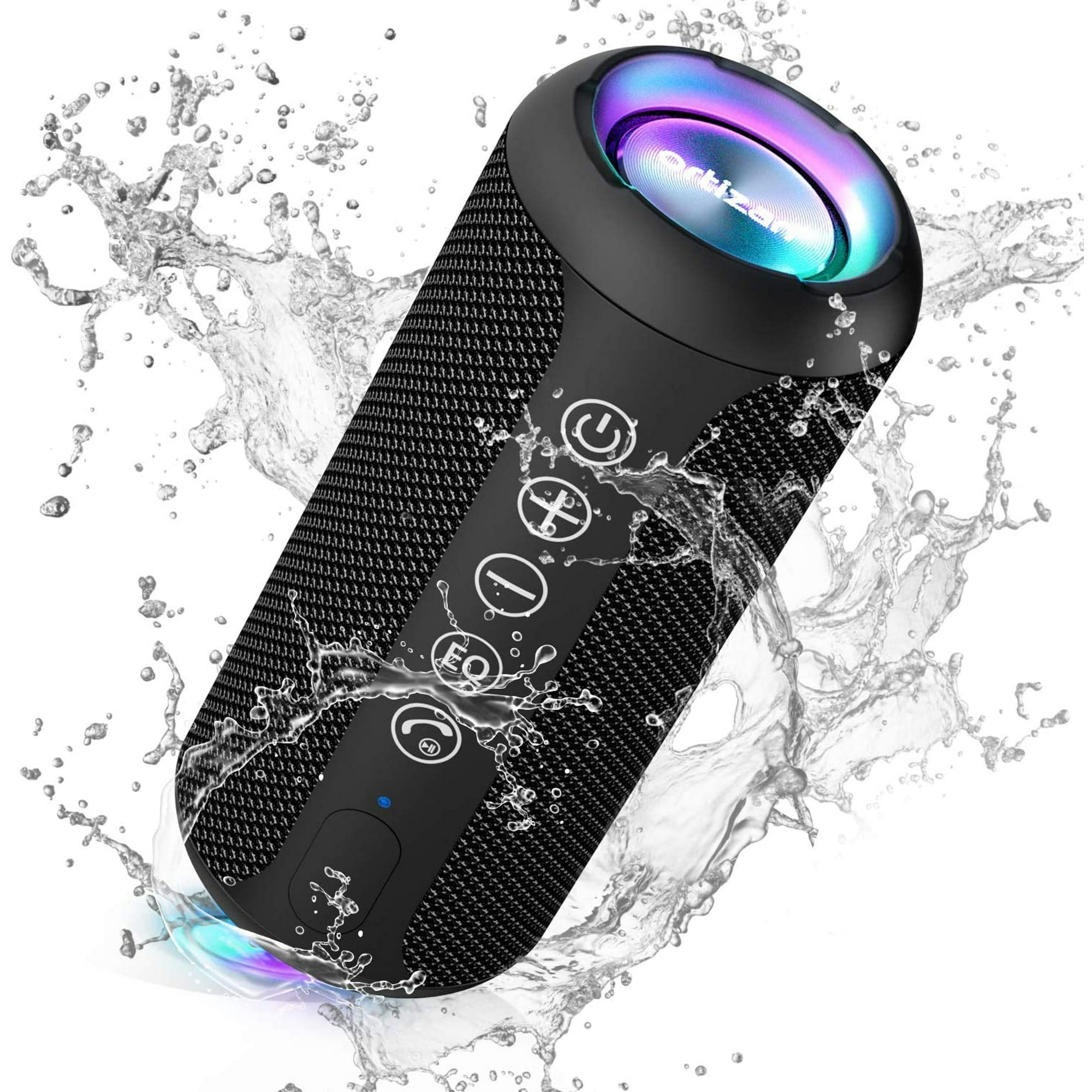 Altavoz Portátil Bluetooth Ortizan Resistente Al Agua Ipx7 Sonido Estéreo Potente 24w 30h
