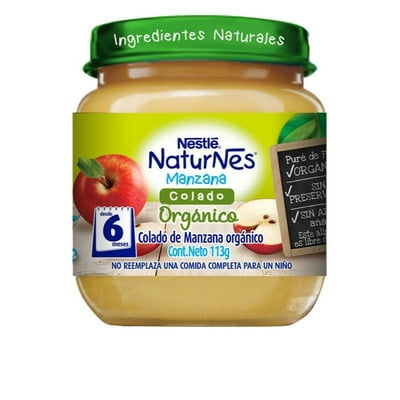 Compota Orgánica Manzana 113 G Nestlé Naturnes