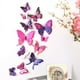 thumbnail image 1 of 12pcs Colorful Simulation Butterfly Wall Stickers, Double-Layer 3D Wall Stickers, Bedroom Decorations, 1 of 3
