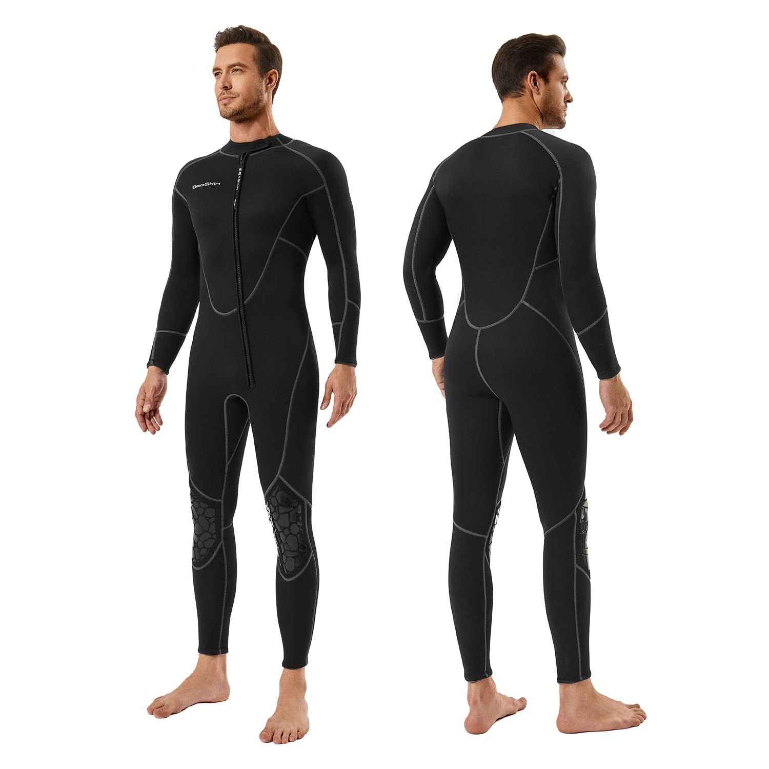 Traje De Buceo Seaskin Para Hombre, Corto, De 3 Mm, De Cuerpo Entero