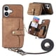 thumbnail image 4 of Funda Tipo Cartera con Correa Cruzada para iPhone 17 Protección Contra Golpes Marrón, 4 of 6