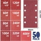thumbnail image 2 of 50 Lijas Rectangular Velcro 93x190mm 8 Orificio Madera, 2 of 7