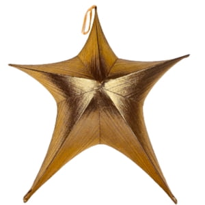 Corel - Estrella De Genero De Metal Dorada 80Cm