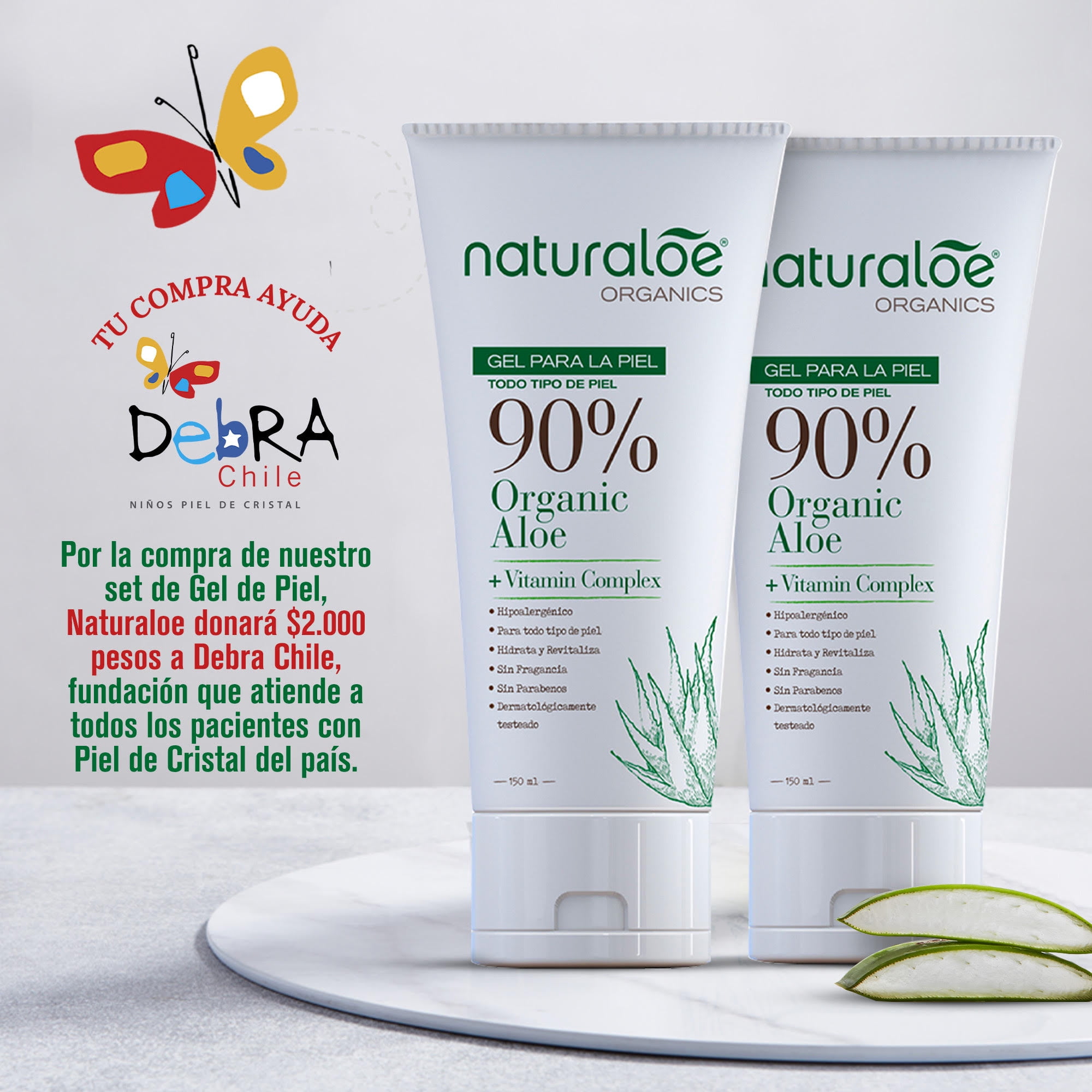 Set Gel Para La Piel 150ml Naturaloe