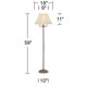 thumbnail image 4 of Lámpara de pie Regency Hill 150 cm latón 4 luces, 4 of 7