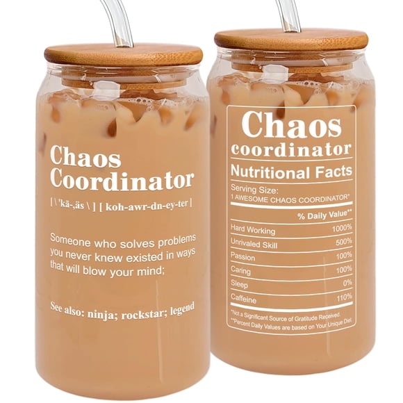 Thank You Gifts Can Glass, 473 ml, TEEBIM Chaos Coordinator