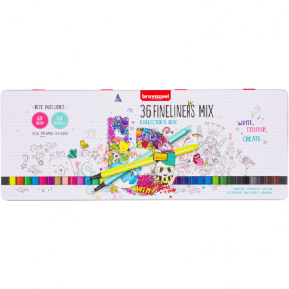 Marcadores Punta Fina Bruynzeel Set 36 Colores